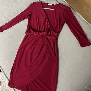 New York & Company Red Wrap Dress